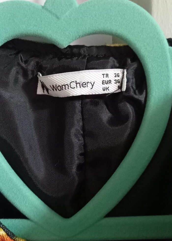 Bayan renkli ve kürklü ceket - Görsel 3