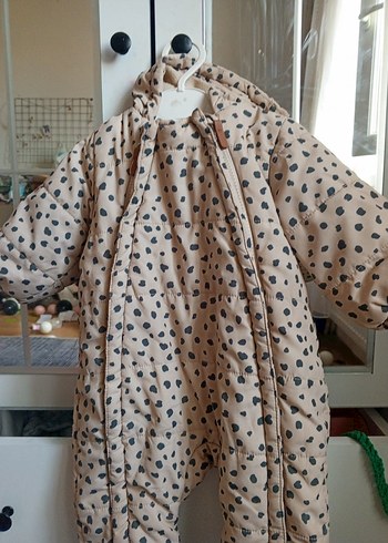 hm marka Leopar Desenli Bebek Kışlık Tulumu - Görsel 2