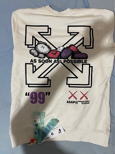 l Beden Off-White x Kaws Sweatshirt