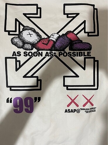 l Beden beyaz Renk Off-White x Kaws Sweatshirt