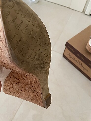 36 Beden beyaz Renk Pierre cardin dolgu topuk ayakkabı 36