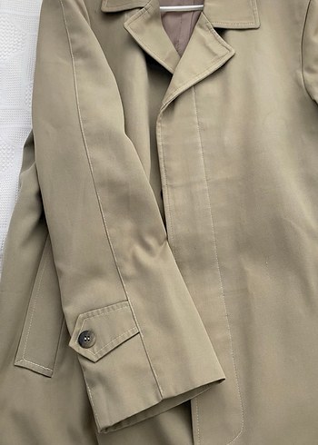 Bej Midi Erkek Klasik Düğmeli Kaban - Görsel 5