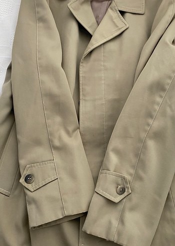 Bej Midi Erkek Klasik Düğmeli Kaban - Görsel 8