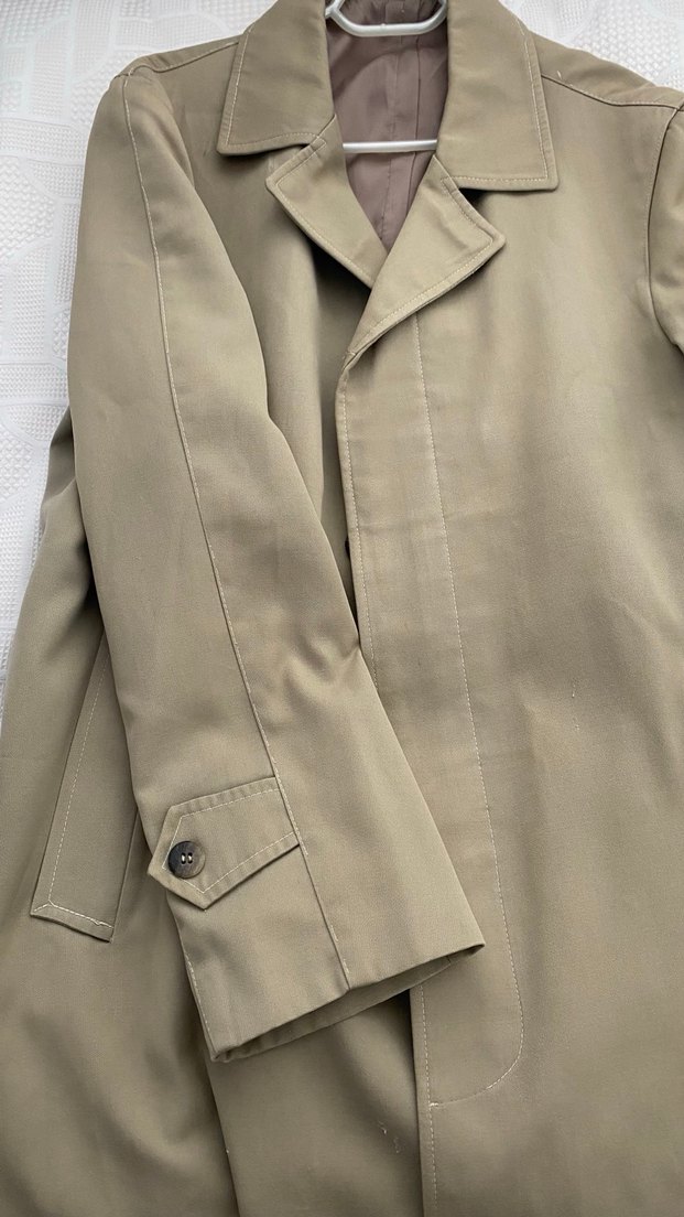 Bej Midi Erkek Klasik Düğmeli Kaban - Görsel 5