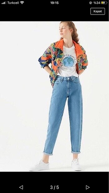 34 Beden Mavi jean