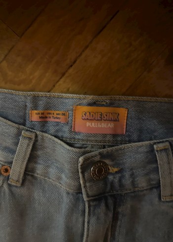 Pull and Bear Gri Mini Denim Şort