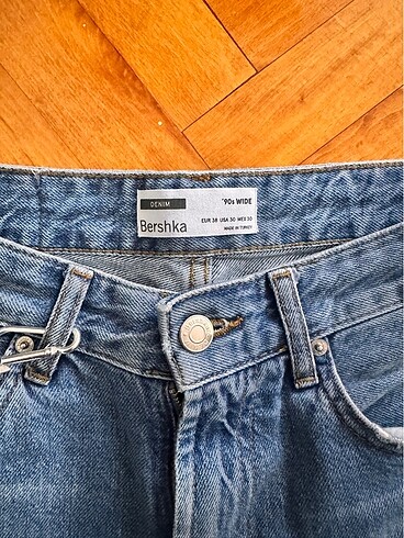 30 Beden mavi Renk Berchka kot pantolon erkek bel çevresi 80 cm basen 112 paça geni
