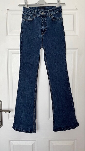 38 Beden Yüksek Bel Flare Jeans