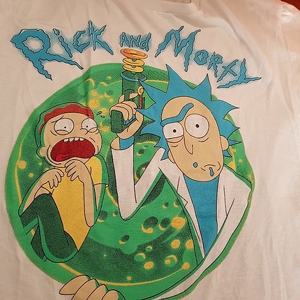 rick and morty beyaz t -shirt