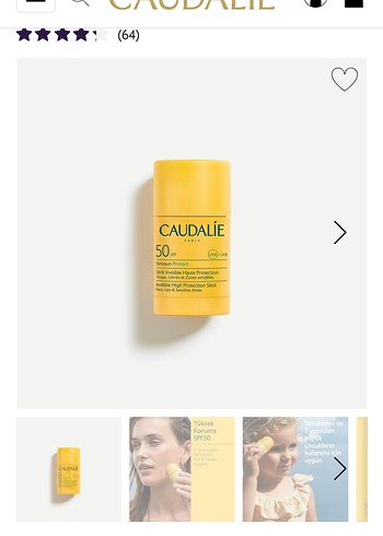 Caudalie SPF 50 Yüksek Koruma Güneş Stick - Görsel 2