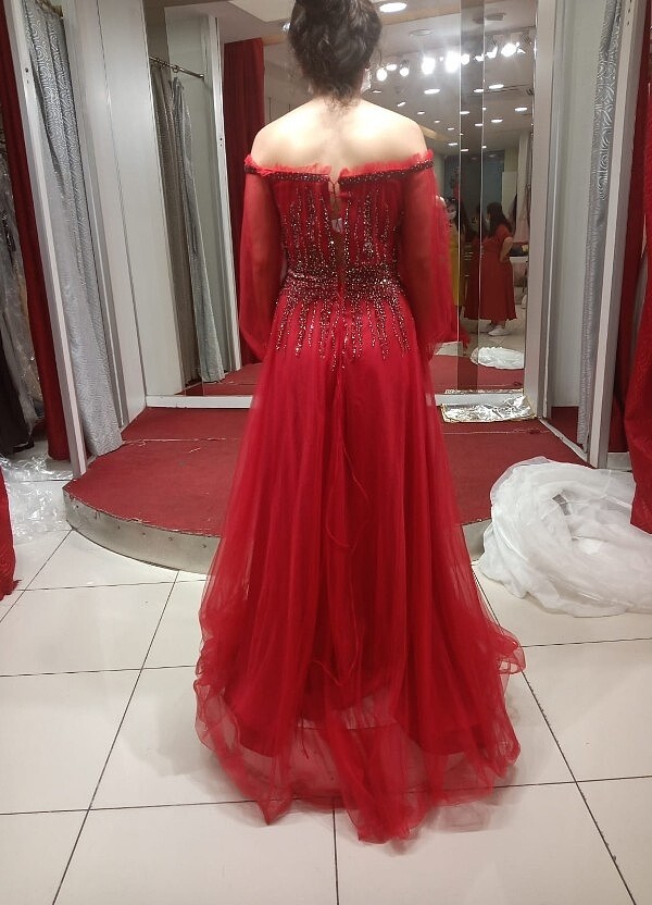 KIRMIZI HELEN ABİYE - Görsel 2