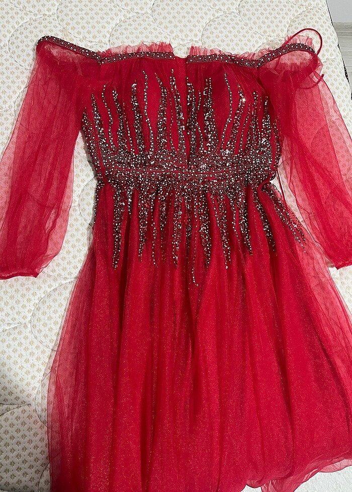 KIRMIZI HELEN ABİYE - Görsel 3