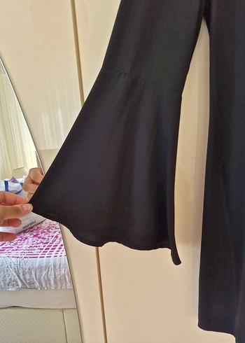 LC Waikiki Siyah Salaş Kadın Midi Tunik