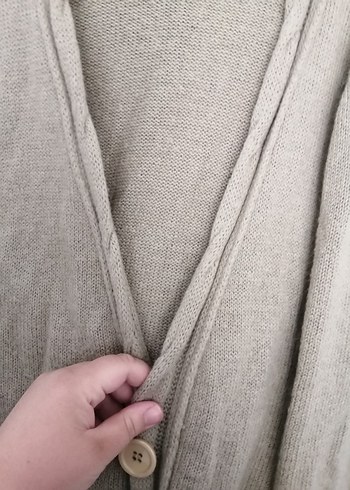 Bej Kadın Triko Hırka - Görsel 5