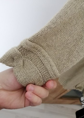 Bej Kadın Triko Hırka - Görsel 6