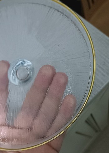 Renkli Cam Kapaklı Fanus,kutulu - Görsel 4