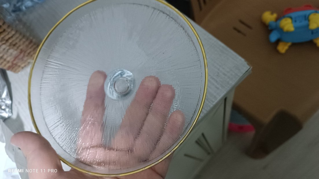 Renkli Cam Kapaklı Fanus,kutulu - Görsel 4