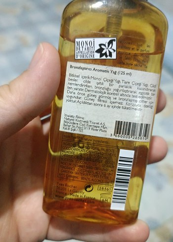 Yves Rocher Bronzlaştırıcı Aromatik Yağ 125 ml - Görsel 5