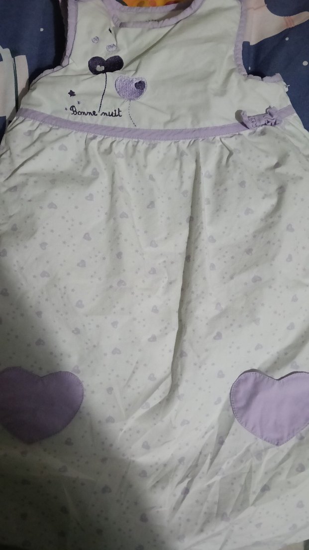 Mor Kalp Desenli Bebek Uyku Tulumu - Görsel 3