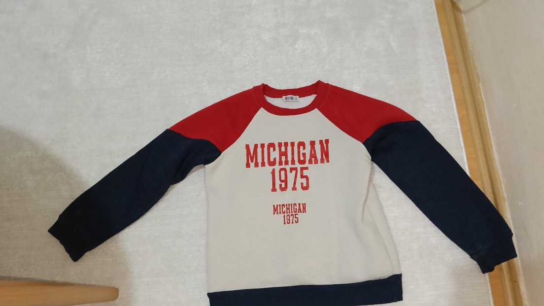 Kahverengi Keten Sweatshirt ve Eşofman - Görsel 4