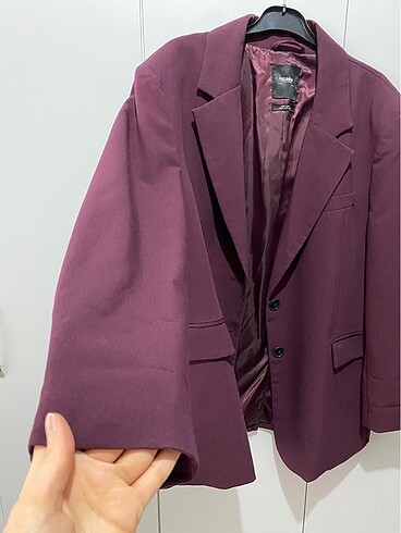 xl Beden bordo Renk Pull&Bear blazer ceket