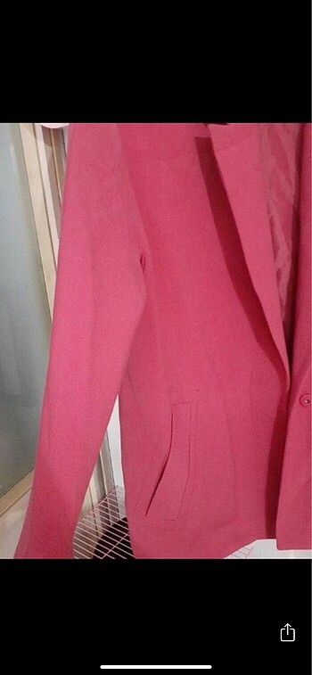 H&M Pembe oversize ceket