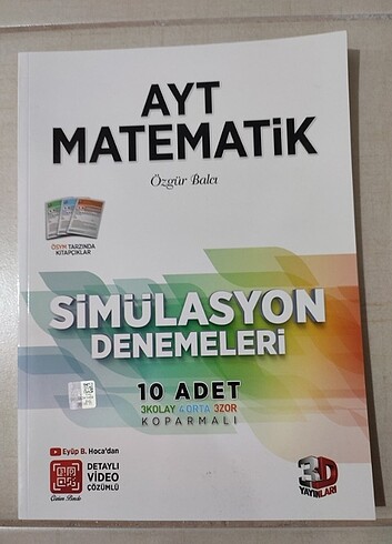 3D AYT MATEMATİK SİMÜLASYON DENEMELERİ
