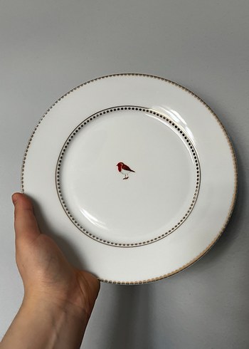 Pip studio beyaz Kuş Desenli Tabak - Görsel 2