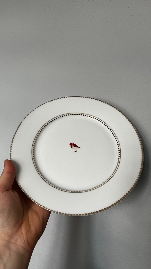 Pip studio beyaz Kuş Desenli Tabak - Görsel 3