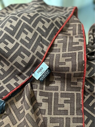 Fendi ithal a kalite yün ipek şal - Görsel 7