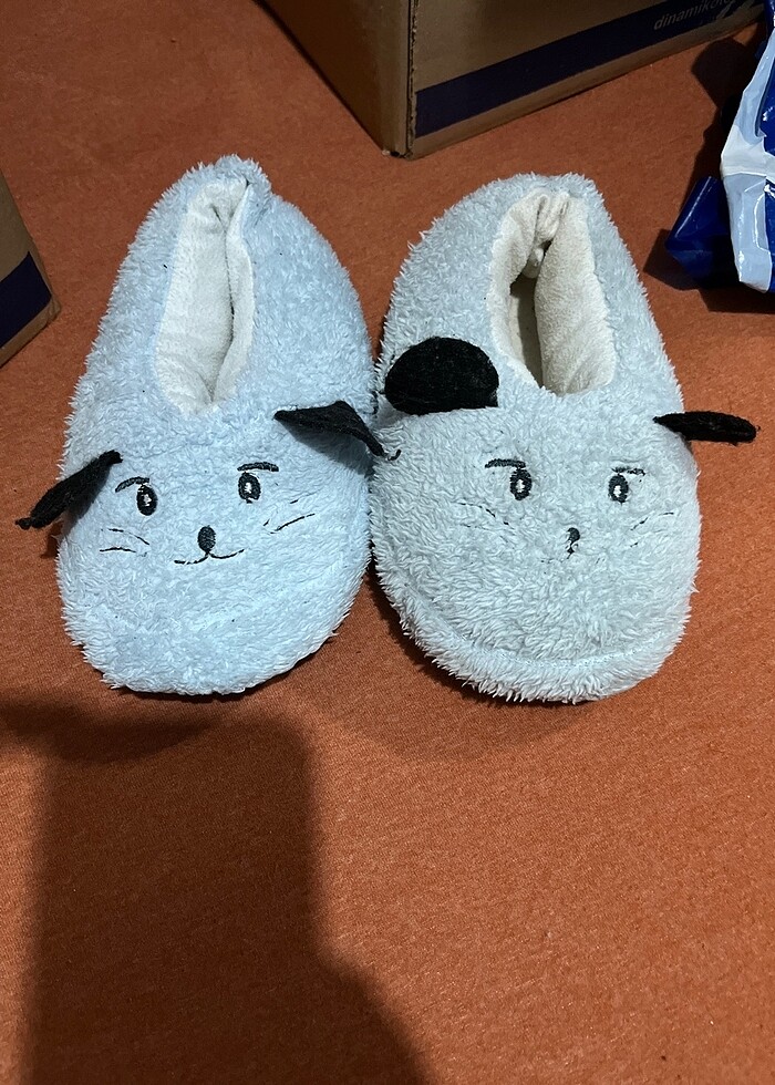 Çocuk panduf ev içi açık mavi - Görsel 2