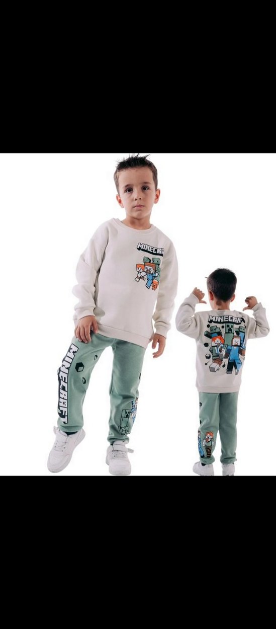 Minecraft Baskılı Erkek Çocuk Eşofman Takımı - Görsel 2