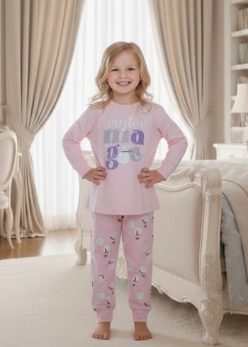Rolypoly Kız Çocuk Pembe Pijama Takımı - Görsel 2