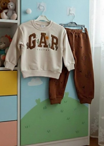 Kız Çocuk Camel Renkli takım - Görsel 5