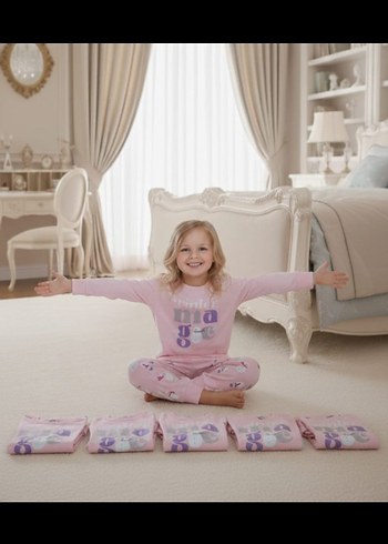 Rolypoly Kız Çocuk Pembe Pijama Takımı - Görsel 4