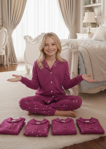 Pembe Kız Eşofman Takımı - Görsel 2