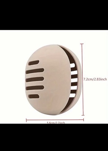 Bej Silikon makyaj fırçası ve sünger kutusu - Görsel 3