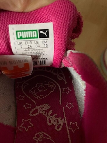 24 Beden Puma kız çocuk spor ayakkabı sneaker