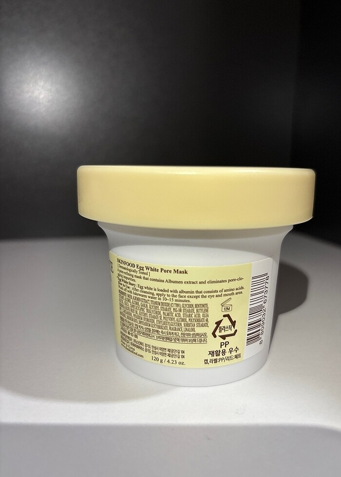 Skinfood eggwhite pore maske (yumurta akı gözenek maskesi 120ml) - Görsel 3