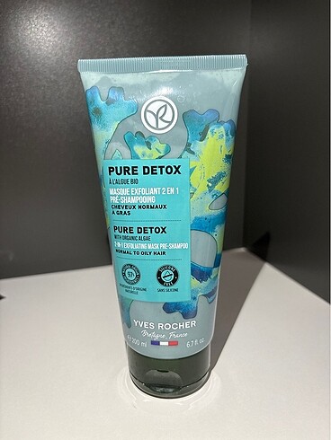 Yves Rocher pure detox yağlı saç derisi için peeling maskesi
