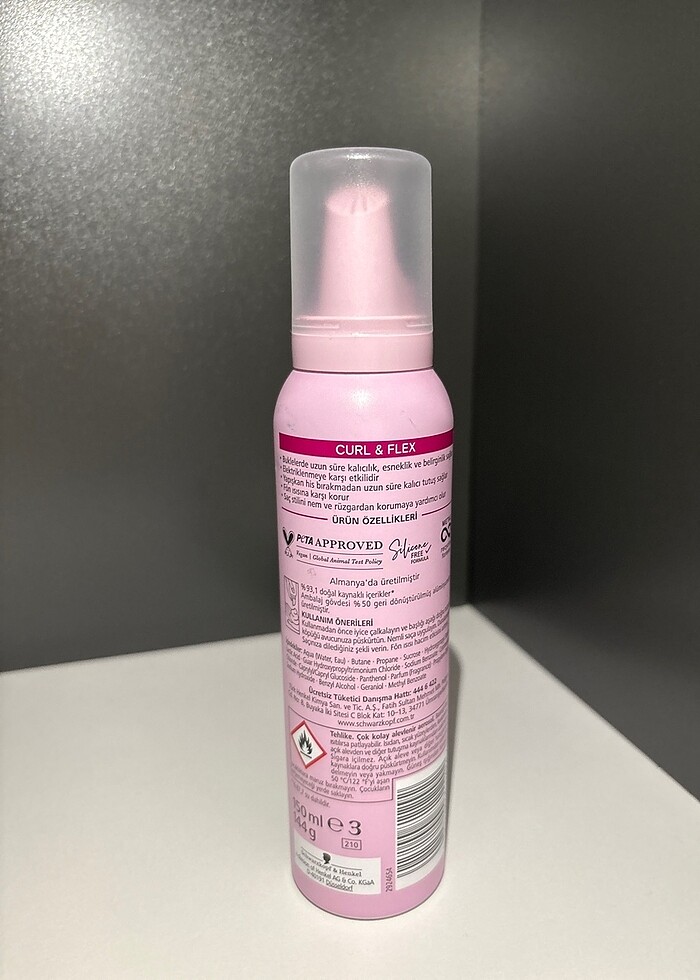 Schwarzkopf Taft curl flex saç köpüğü 150ml - Görsel 2