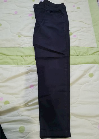 30 Beden siyah Renk Siyah Kadın Midi Boy Regular Fit Pantolon