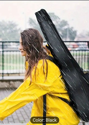 Siyah Gitar Taşıma Kılıfı - Görsel 2