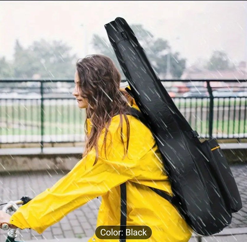 Siyah Gitar Taşıma Kılıfı - Görsel 2