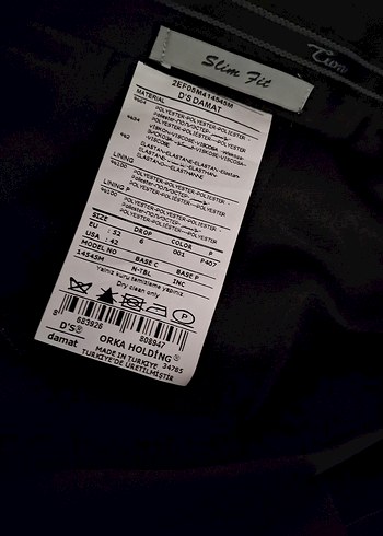 Damat DS Fermuarlı Siyah Erkek Takım Elbise - Görsel 9