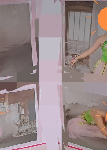 Pembe Tonlarda Pastel bale kostüm - Görsel 2