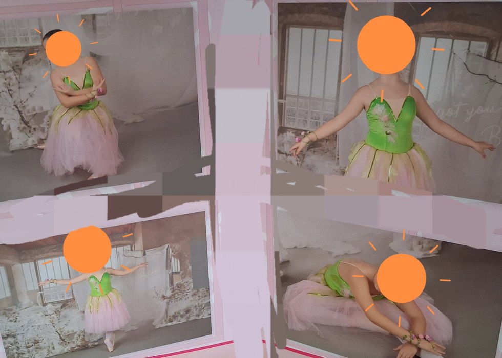 Pembe Tonlarda Pastel bale kostüm - Görsel 2