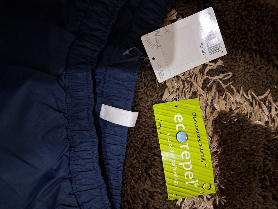 Erkek Mavi Rahat YAĞMUR Pantolonu - Görsel 2