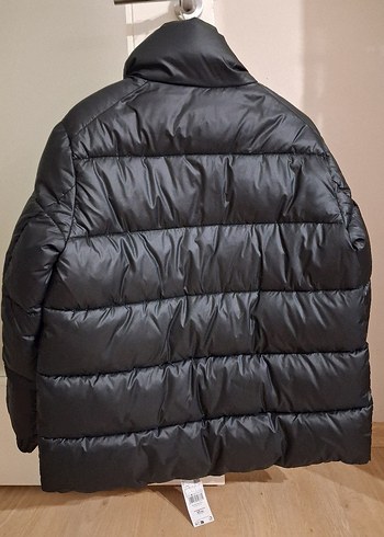 Düğmeli Siyah Kadın Kısa Kışlık Mont - Görsel 6