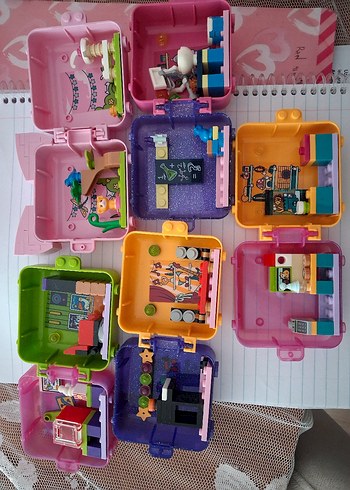 lego cubes Çocuklar için Renkli Plastik Mini Kutular - Görsel 2